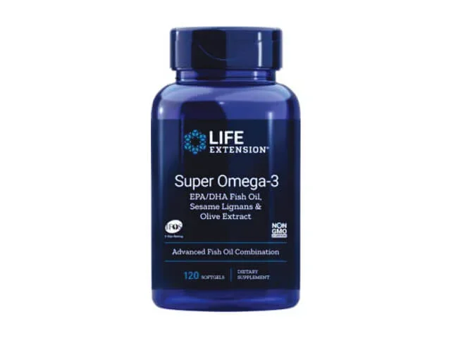 SUPER OMEGA–3 EPK/DHK S SEZAMOVIMI LIGNANI & IZVLEČKOM OLJK, 120 mehkih kapsul