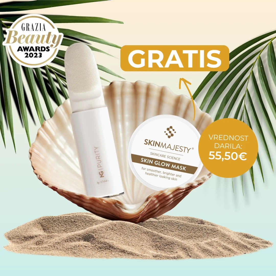 PURITY SONIČNA ŠČETKA & EYE MASSAGER+ GRATIS SKIN GLOW kislinska maska