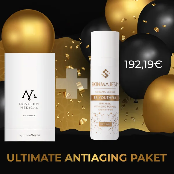 ULTIMATE ANTIAGING PAKET: NOVELIUS MEDICAL HYDROCOLLAGEN + BE.YOUTHFUL HPR AB3B12 ANTI-AGING FORMULA SERUM